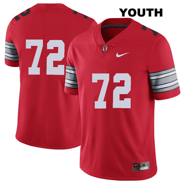 Ohio State Buckeyes Youth Tommy Togiai #72 Red Authentic Nike 2018 Spring Game No Name College NCAA Stitched Football Jersey RB19M07KV